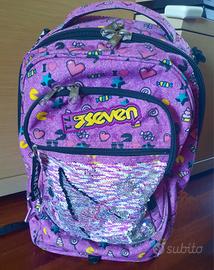 trolley Seven zaino scuola con girabrilla