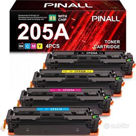 Set 4 toner Multicolor 205A x HP