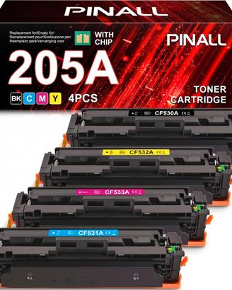 Set 4 toner Multicolor 205A x HP