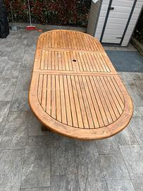tavolo in teak  240 x 110.