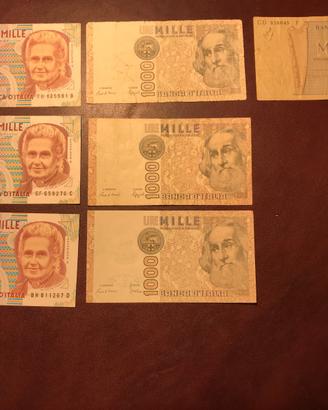 Banconote italiane e straniere