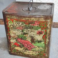 Scatola latta olio Lucca