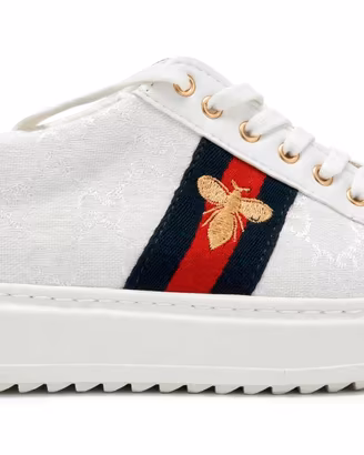 Sneakers bianche donna con ape numero 38
