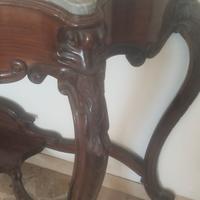 Orologio a colonna;consolle legno massello 