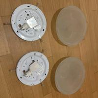 
COPPIA DI PLAFONIERE IN VETRO SATINATO – DIAMETRO