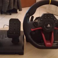 Volante+ pedali PlayStation 4 e Pc