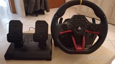 Volante+ pedali PlayStation 4 e Pc