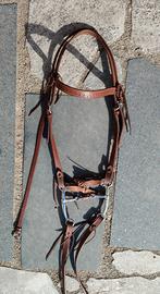 Testiera western con morso a leve
