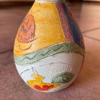 Vaso in ceramica etnico molto colorato