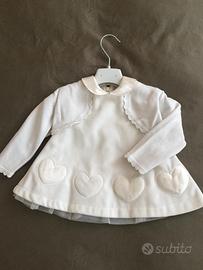 Abitino neonata con scaldacuore taglia 3-6 mesi