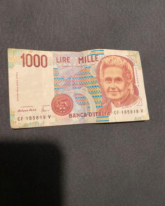 Banconota 1000 Lire Maria Montessori