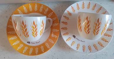 2tazze e 2piattini mulino bianco spighe