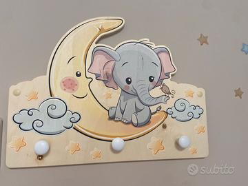 Appendiabiti per bambini in legno