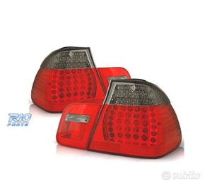 FANALI BMW E46 01-05 LED ROSSO AFFUMICATO LOOK M3