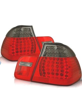 FANALI BMW E46 01-05 LED ROSSO AFFUMICATO LOOK M3