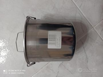 pentolino portavivande inox nuovo 