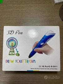 Penna 3D + filamenti colorati-completa di scatola