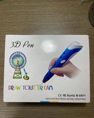 Penna 3D + filamenti colorati-completa di scatola