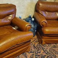 COPPIA POLTRONE IN PELLE