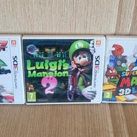lotto 3 giochi nintendo 3ds super mario e luigi