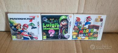 lotto 3 giochi nintendo 3ds super mario e luigi
