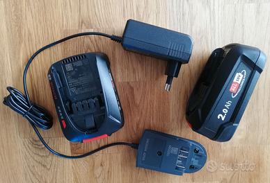 2 batterie per trapano Bosch 18 Volt 2.0 + caric.