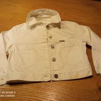 giubbino jeans età 6 anni made in Italy bianco