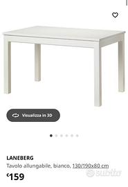 Tavolo Ikea laneberg + 6 sedie Ikea Janinge