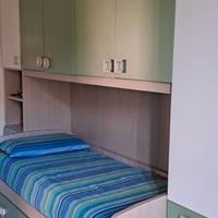 Cameretta a ponte colore rovere e salvia