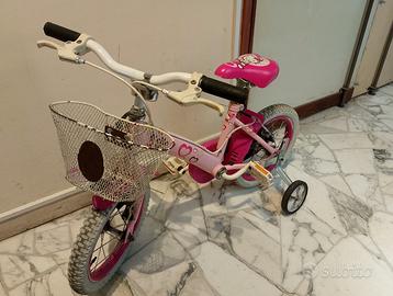 Bici con rotelle misura 14