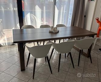 Tavolo IKEA Mörbylanga 220 cm + 6 sedie Grönsta
