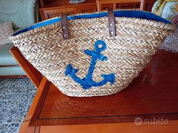borsa mare di paglia