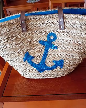 borsa mare di paglia