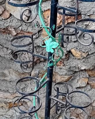 Portabottiglie in ferro battuto