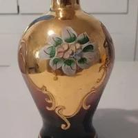 Vaso in Vetro di Murano laminato in Oro 24k decora