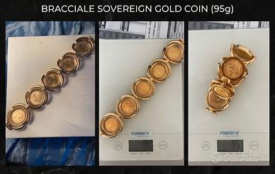 Bracciale in Oro -Monete Sterline (Sovereign) -95g