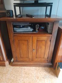 mobile porta TV in noce