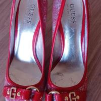 Scarpe Decolte GUESS  tg37 Rosso