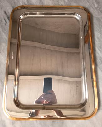 Vassoio con bagno d'oro 24karati 