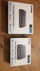 Switch 8 e 5 porte D link