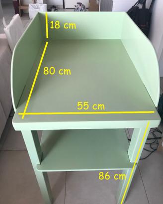 Fasciatoio in legno con ripiano