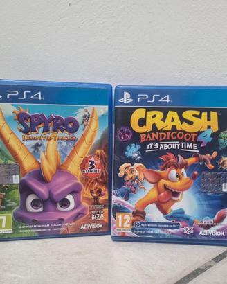 Spryro Reignited Trilogy e Crash Bandicoot 4 - PS4