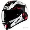 Casco INTEGRALE C10 Bianco nero rosso HJC
