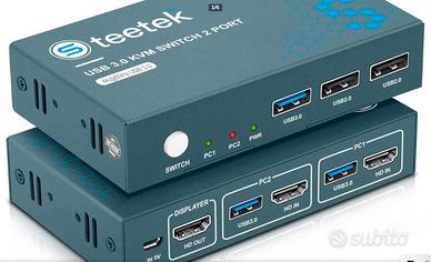 KVM Switch 2 entrate HDMI ed un uscita DisplayPort