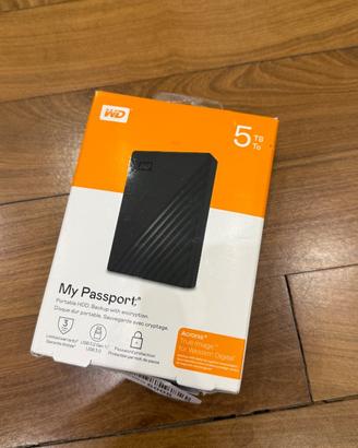 WD My Passport 5TB USB 3.0/3.2 Hard Disk Esterno