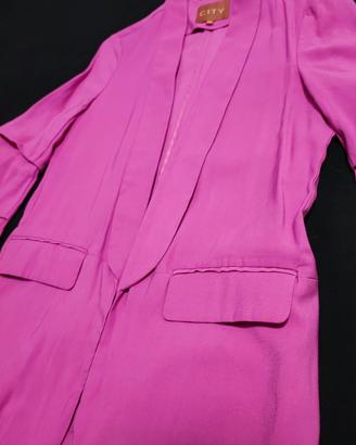 Blazer Casual con Tasche Giacca Donna Rosa S