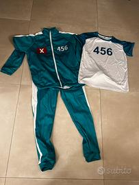 Completo tuta squid game giocatore 456