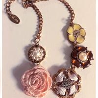 Bracciale Donna Fiori Rosa Giallo