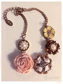 Bracciale Donna Fiori Rosa Giallo