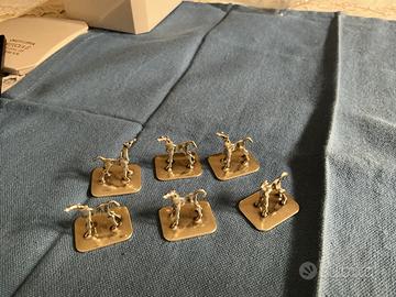 6 Oggetti in argento 800 nuovi
